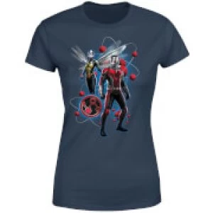 Image of Ant-Man And The Wasp Particle Pose Womens T-Shirt - Navy - M