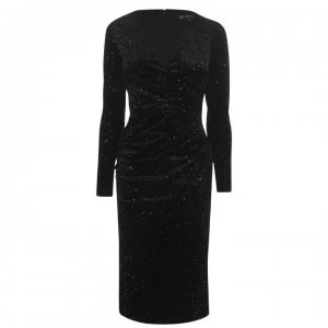 Image of Biba Velvet Sparkle Dress - Black