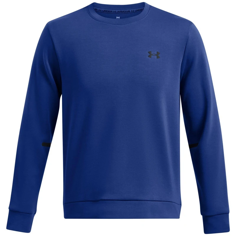 Image of Under Armour Mens Unstoppable Fleece Long-Sleeve T-Shirt Blue male XS