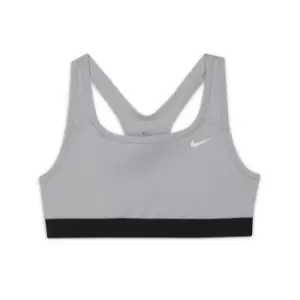 Image of Nike Swoosh Sports Bra Girls - Grey