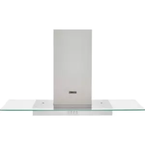 Image of Zanussi ZHC92653XA 90cm Chimney Cooker Hood - Stainless Steel