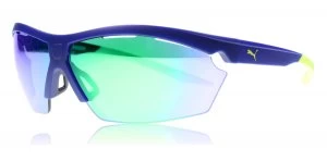 Image of Puma 0005S Sunglasses Blue 005 64mm