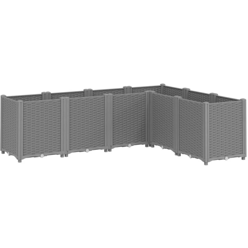 Image of VIDAXL Garden Planter Light Grey 160x120x53cm pp Vidaxl 8721012410695