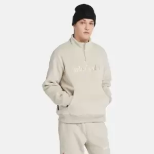 Image of Timberland Polartec 200 Series Half-zip Fleece For Men In Grey, Size M