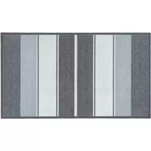 Image of Washamat Recylon Design Tonal Stripes Mat 120X67Cm - Grey