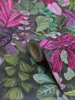 Image of Paoletti Veadeiros Digitally Printed Floral Wallpaper