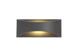 Image of Aryana LED Up & Downward Lighting Wall Light 6W, 3000K, Anthracite, 375lm, IP54