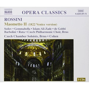 Image of Gioachino Rossini - Maometto Secondo (Cohen, Czech Philharmonic Chorus) CD