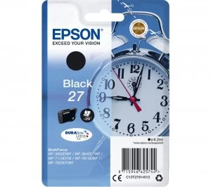 Image of Epson 27 Alarm Clock Black Ink Cartridges