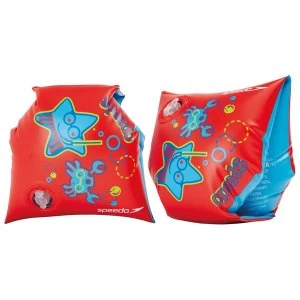 Image of Speedo Sea Squad Armbands Red 2-6yrs