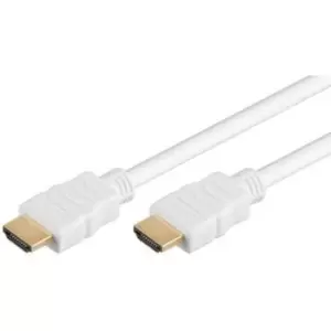 Image of Goobay HDMI 1.4 Cable with Ethernet - 5m - White