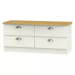 Image of Tilly Ready Assembled 4 Drawer Bed Box Cream