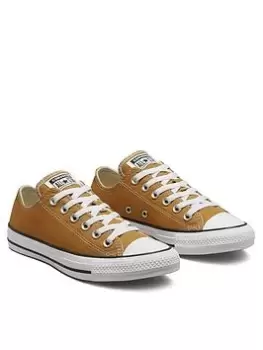 Image of Converse Chuck Taylor All Star Seasonal Colour Canvas Ox - Orange, Size 7, Men