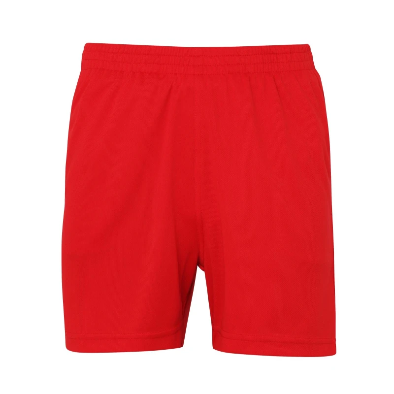 Image of AWDis Just Cool Sports Shorts in Red Size: 3-4 Years Red Unisex 3-4 Years