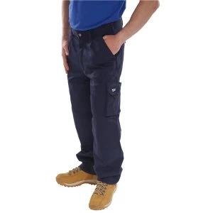 Image of Click Traders Newark Cargo Trousers 320gsm 48 Navy Blue Ref CTRANTN48