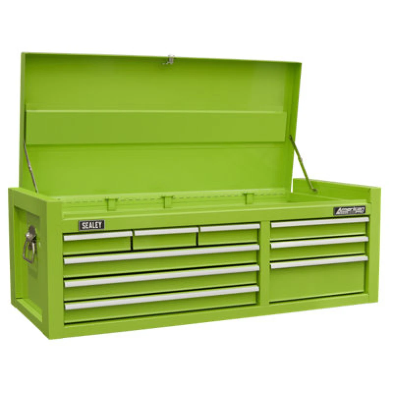 Image of Sealey American Pro 9 Drawer Tool Top Chest AP4109HV Colour: Green