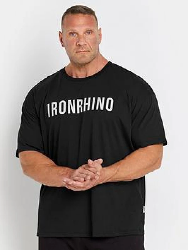 Image of BadRhino BadRhino Men Mens 'Power Lifting' Gym T-Shirt in Black Size: 3X-Large Black XXXL Male 5063111840540