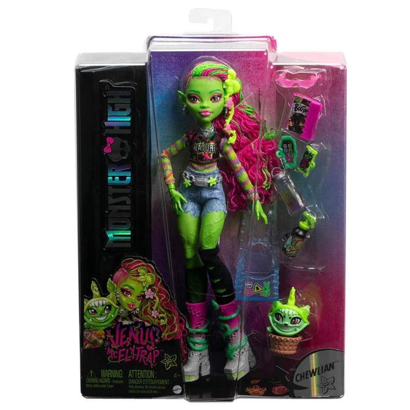 Image of Monster High Monster High Venus McFlytrap Doll with Pet Cat & Accessories
