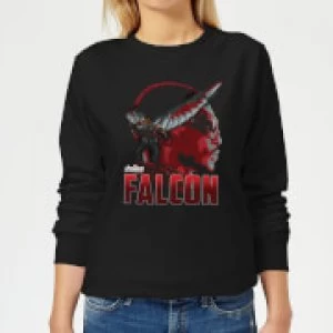 Image of Avengers Falcon Womens Sweatshirt - Black - S