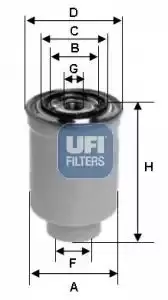 Image of UFI 24.017.00 Fuel Filter