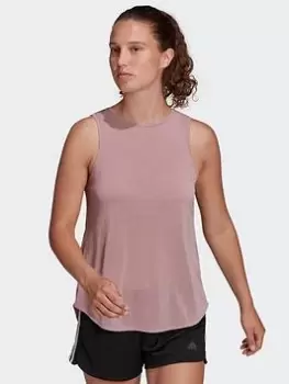 Image of adidas Studio Reversible Slit Tank Top, White Size M Women