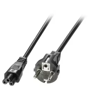 Image of Lindy 2m Schuko 2 Pin Plug To IEC C5 Power Cable Black