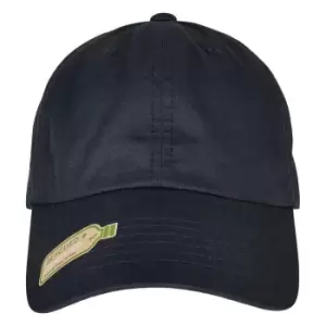 Image of Flexfit Dad Recycled Polyester Baseball Cap (One Size) (Navy)