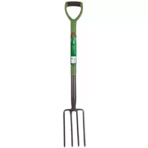 Image of Kingfisher - Heavy Duty Steel Garden Gardening Tools Digging Border Edging Spade Fork Shovel -Border Fork