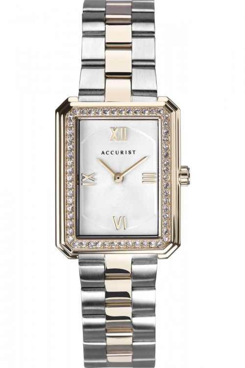 Image of Accurist Pearl And Two-Tone Rose Watch - 8362S - multicoloured