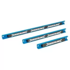 Image of Silverline (633950) Magnetic Tool Rack Set 3pce 200 300 & 460mm