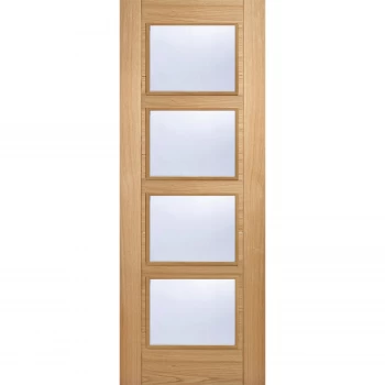 Image of Vancouver Internal Glazed Prefinished Oak 4 Lite Door - 762 x 1981mm