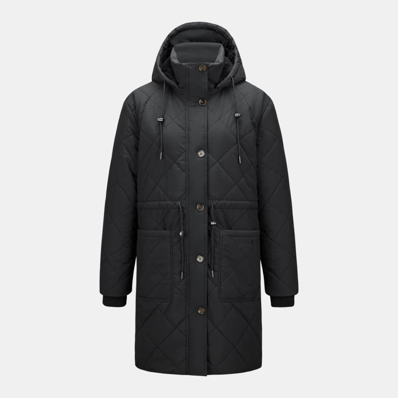 Image of Gelert Womens Detachable Hood Detachable Sleeves Insulated Puffer Jacket Black female 8 (36)