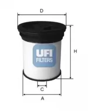Image of 26.019.01 UFI Fuel Filter