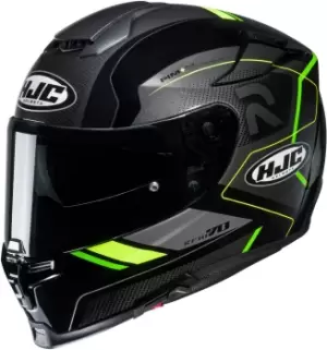 Image of HJC RPHA 70 Coptic Helmet, black-yellow Size M black-yellow, Size M