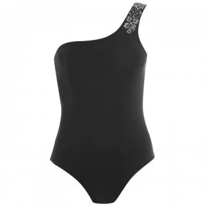 Image of Ted Baker Embellished Swimsuit - Black