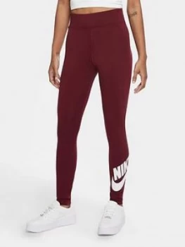 Image of Nike Nsw Leg-A-See Futura Leggings - Dark Beetroot