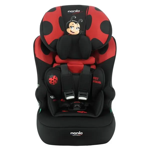 Image of NANIA Race I Ladybird Adventure 76-140cm car seat 1 Red 40787208027