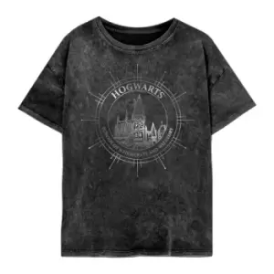 Image of Harry Potter - Hogwarts Constellations (SuperHeroes Inc. Womens Acid Wash T-Shirt) Small