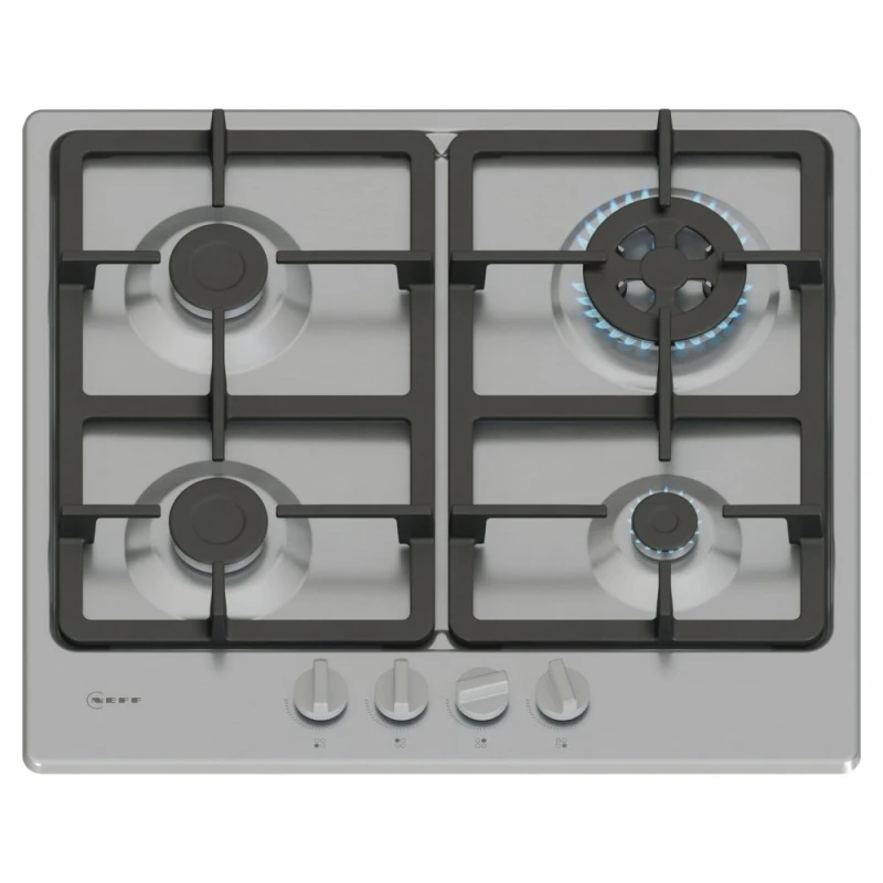 Image of NEFF N50 T26GKH8N0 58cm Gas Hob - Stainless Steel