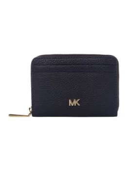 Image of Michael Kors Money pieces zip around card case Blue