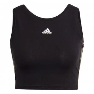 Image of adidas Cropped Top Ladies - Black/White