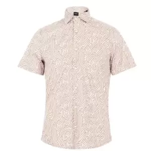 Image of Boss Rash Regular Short Sleeve Shirt - Beige