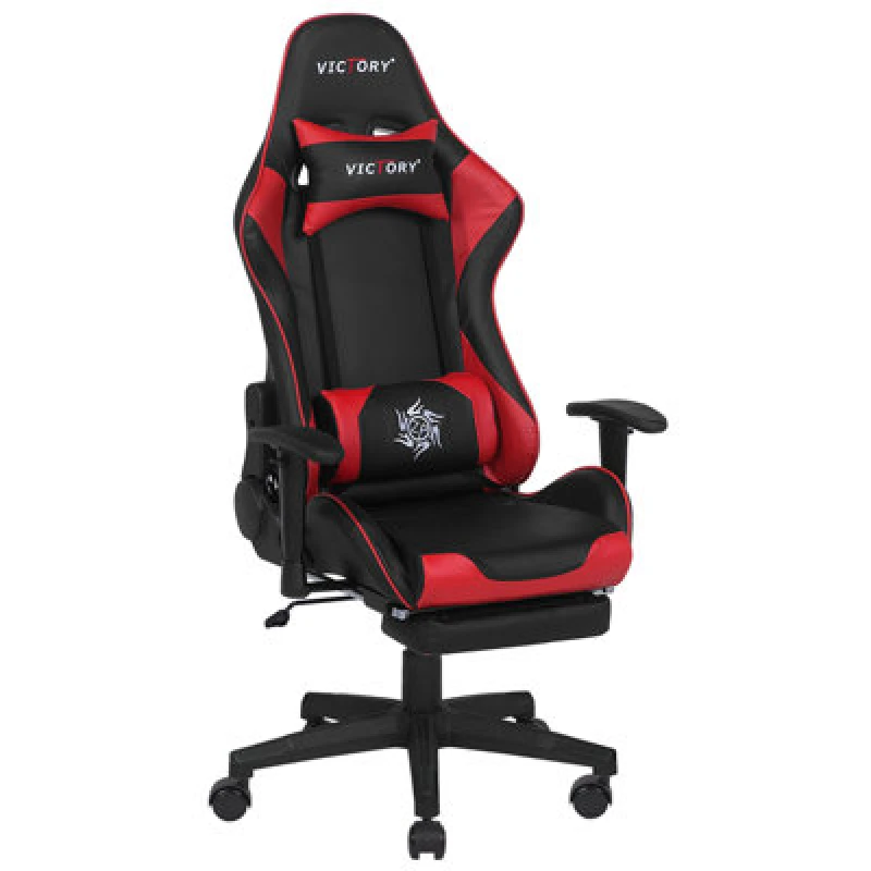 Image of Beliani Gaming Chair Victory Faux Leather Red