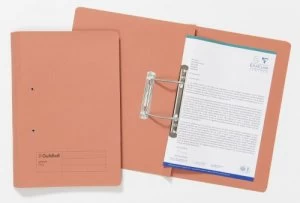 Image of Guildhall Sprial File Foolscap 285gsm Orange PK25
