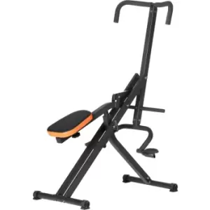 Image of Homcom - Total Crunch Exercise Machine Squat Machine Adjustable Seat Abs Trainer - Black