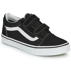 Image of Vans OLD SKOOL V boys's Childrens Shoes Trainers in Black kid