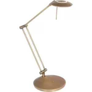 Image of Sienna Zodiac LED Desk Task Lamp Bronze Brushed, Plastic Matt
