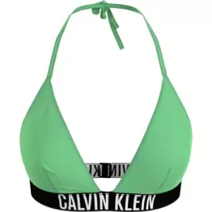 Image of Calvin Klein Triangle Bikini Top - Green