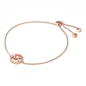 Image of Michael Kors Logo Heart Bracelet - Rose Gold