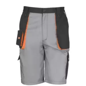 Image of Result Mens Work-Guard Lite Shorts (M) (Black/Grey/Orange)